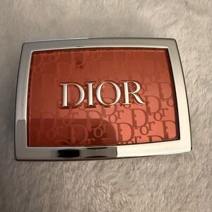 Dior Orange Compact with Silver Accents